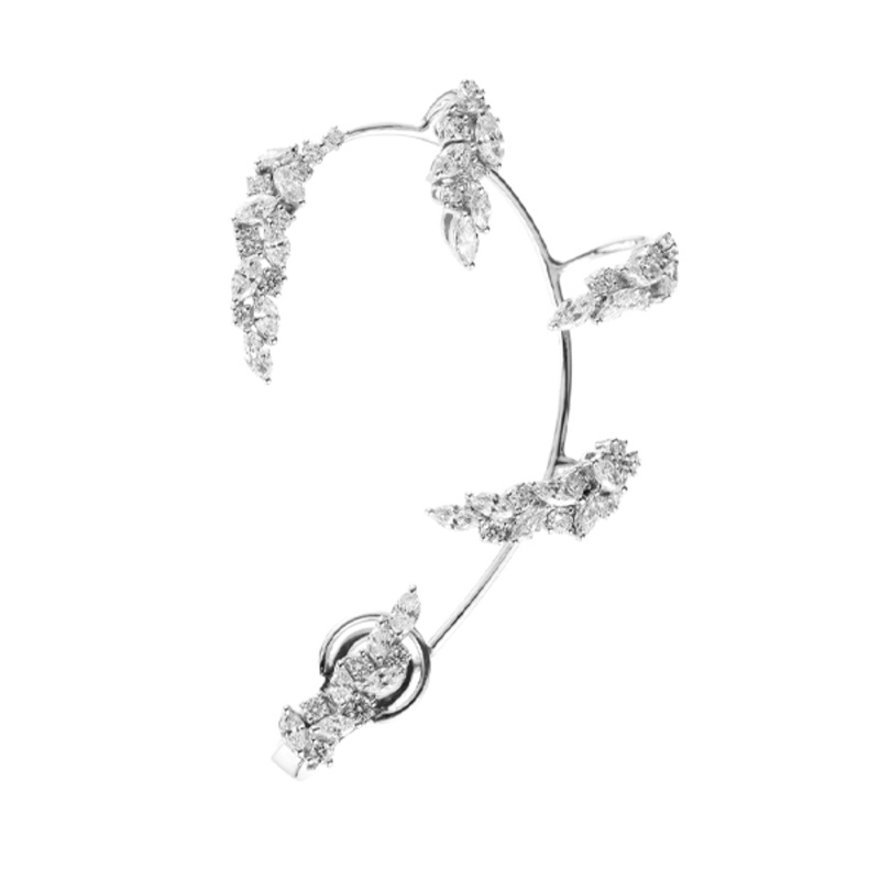 Серьга-кафф Yeprem из белого золота с бриллиантами