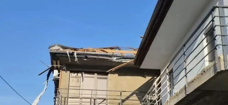    Один из поврежденных домов. Фото: t.me/opershtab23