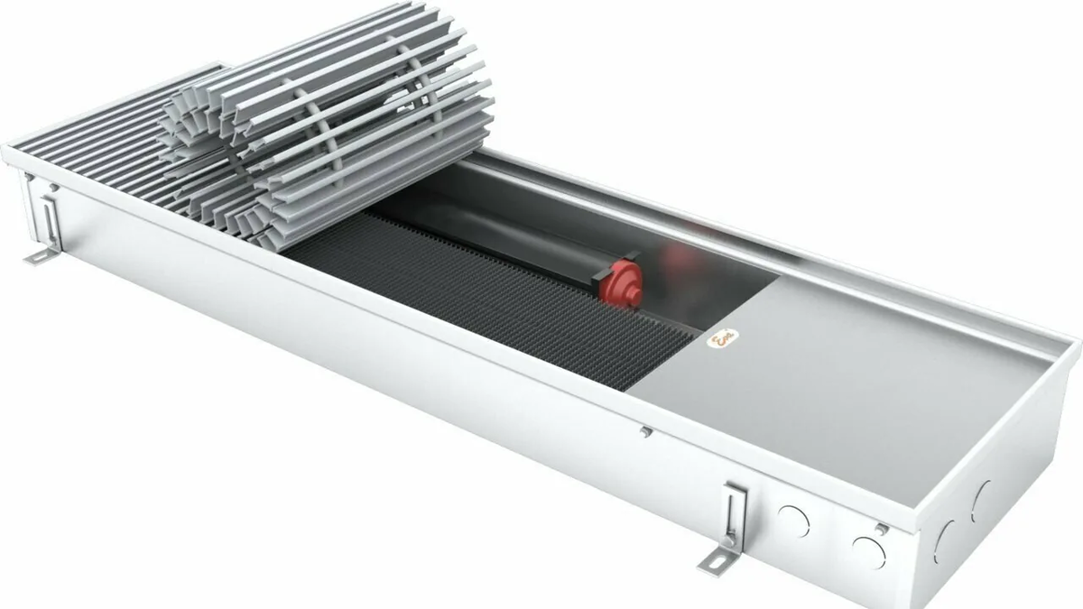 Внутрипольный конвектор с вентилятором