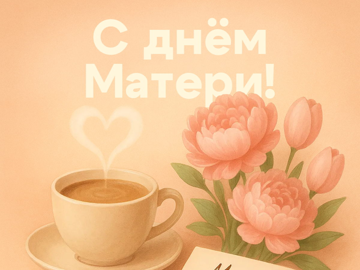    Открытка с цветами к Дню матери© Изображение сгенерировано ИИ