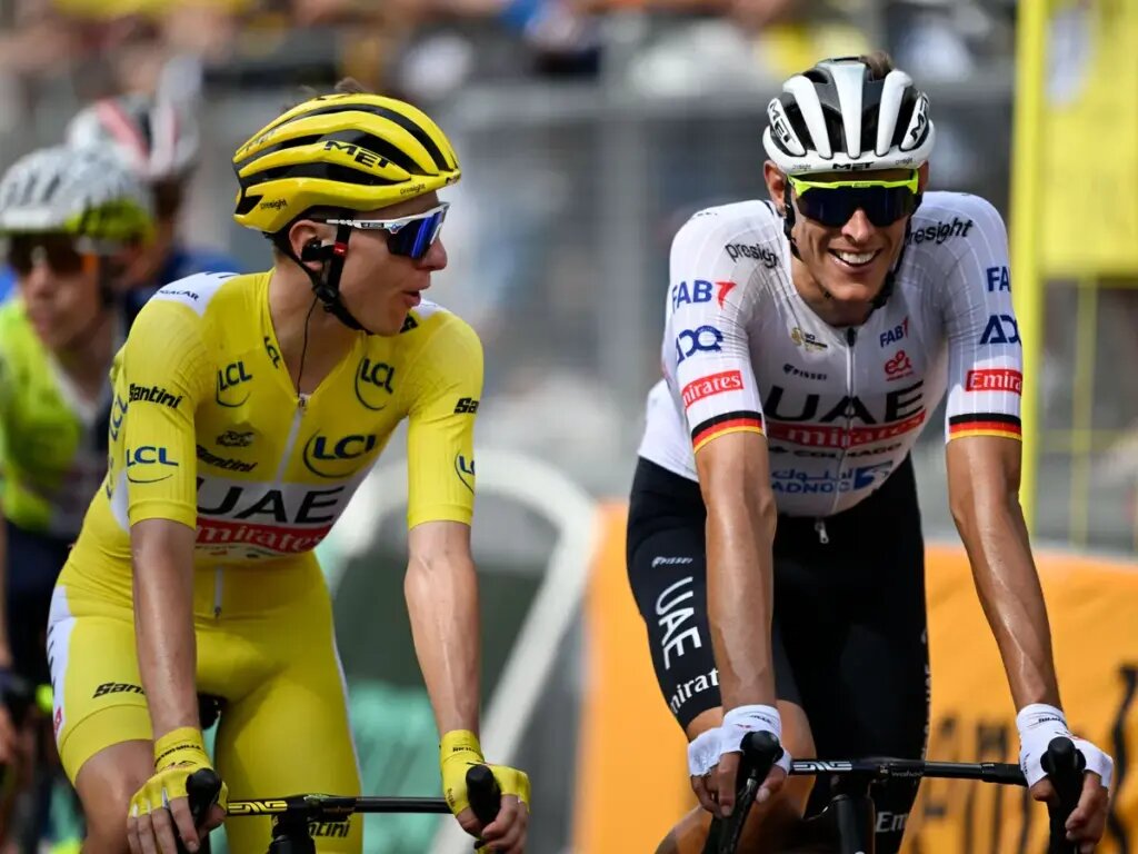    Тадей Погачар и Нильс Политт. Фото: IMAGO