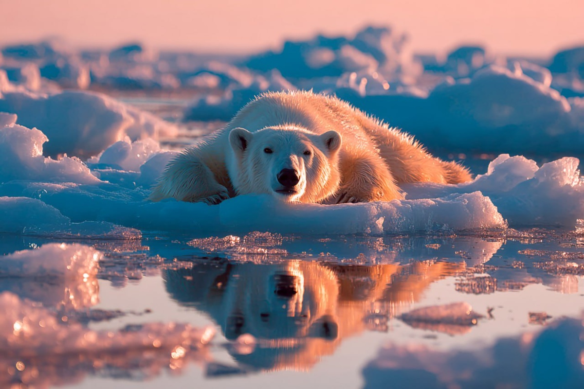 Игорь Сорокин | В Арктике наступила весна: как нейрофото преобразили ледяную пустыню