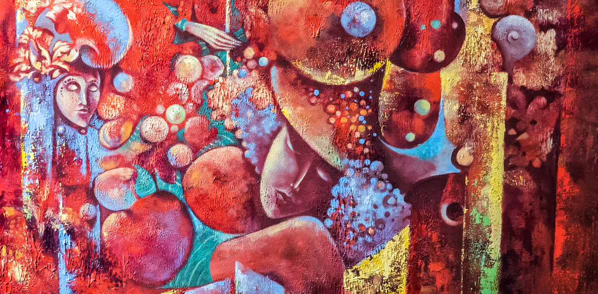 Эдие Яглы. Воображариум. (фрагмент) Холст, масло. 2024