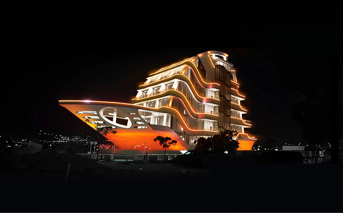 Реализованный проект VARTON и AWADA. Ресторан "Парус", г. Махачкала.