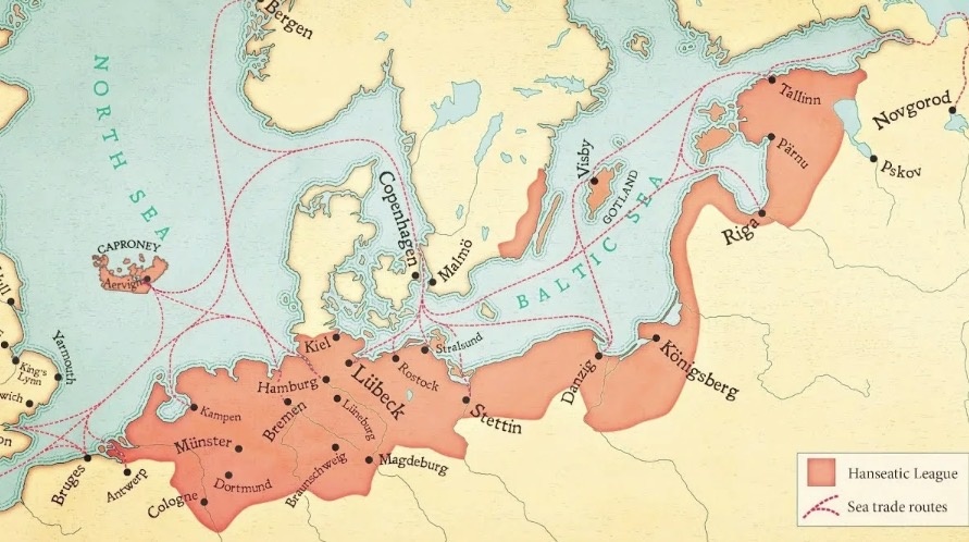 Торговый путь из Европы в Новгород