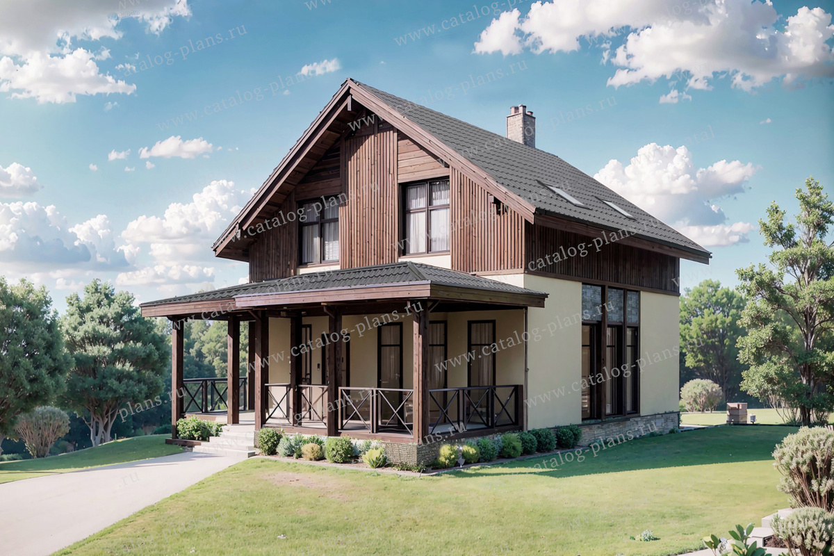 Общая площадь: 112 м²

Террасы,балконы: 26,56 м²

Габариты: 8.9x8.9 м