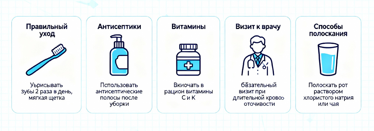 Инфографика: что делать при кровоточивости десен