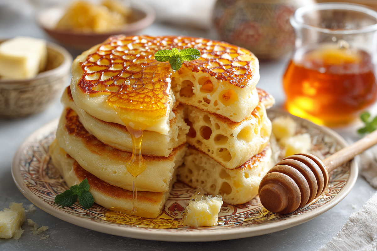    Горячие оладьи щедро смазать сливочным маслом, полить мёдом