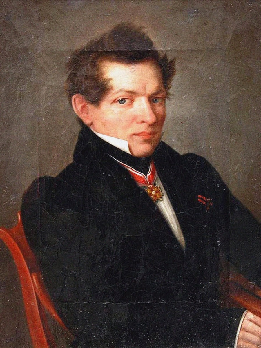 Портрет Лобачевского (1833 -1836). художник Л. Д. Крюков. wikipedia