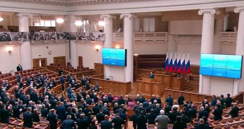   Фото: Встреча Президента с членами Совета законодателей, Таврический Дворец, Санкт-Петербург, 28 апреля 2025 г.