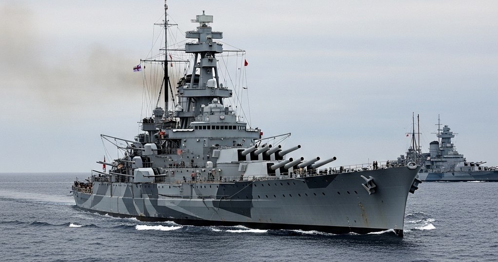 Линкор "Бисмарк" / Потопление