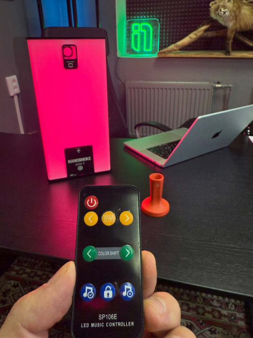 Управление цветом кальяна