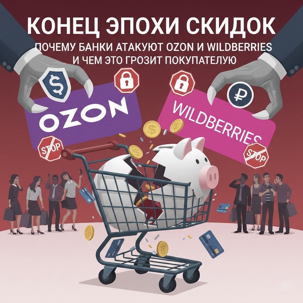 Конец эпохи скидок: почему банки атакуют Ozon и Wildberries и чем это грозит покупателю