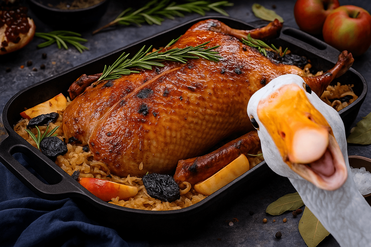    Вы удивитесь, но мясо гуся считается лучшим продуктом холодного сезона.