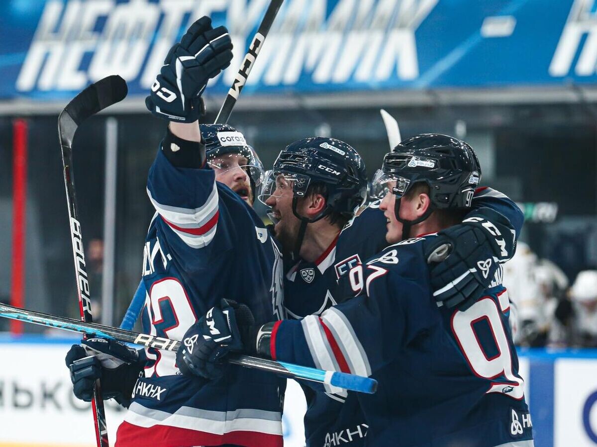    Хоккеисты нижнекамского "Нефтехимика"© Фото : Пресс-служба ХК "Нефтехимик"