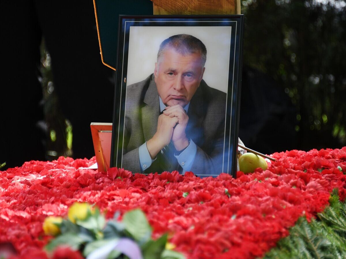    Портрет на могиле Владимира Жириновского© РИА Новости / Кирилл Каллиников