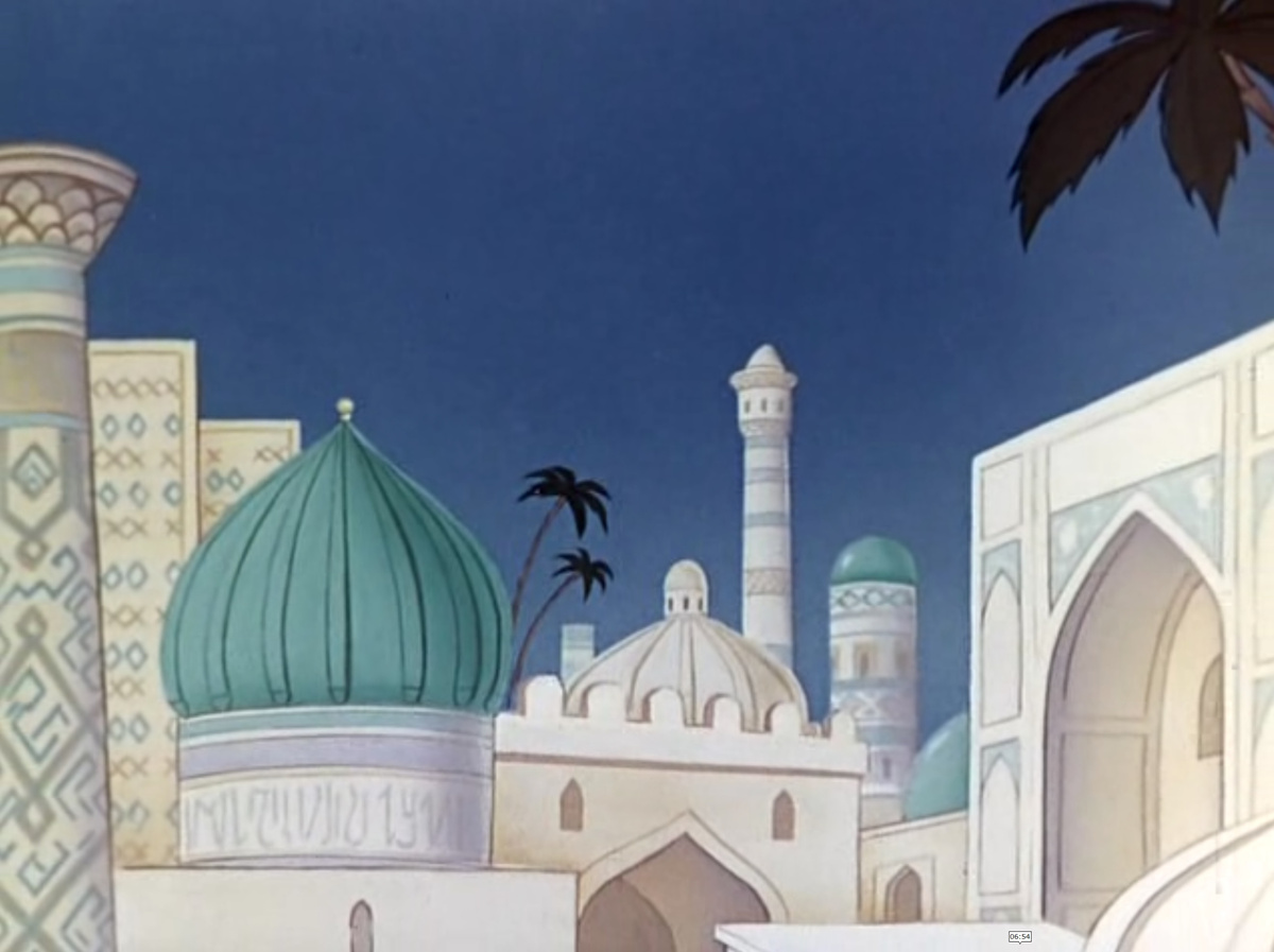 Кадр из мультфильма Новый Аладдин 1979 год