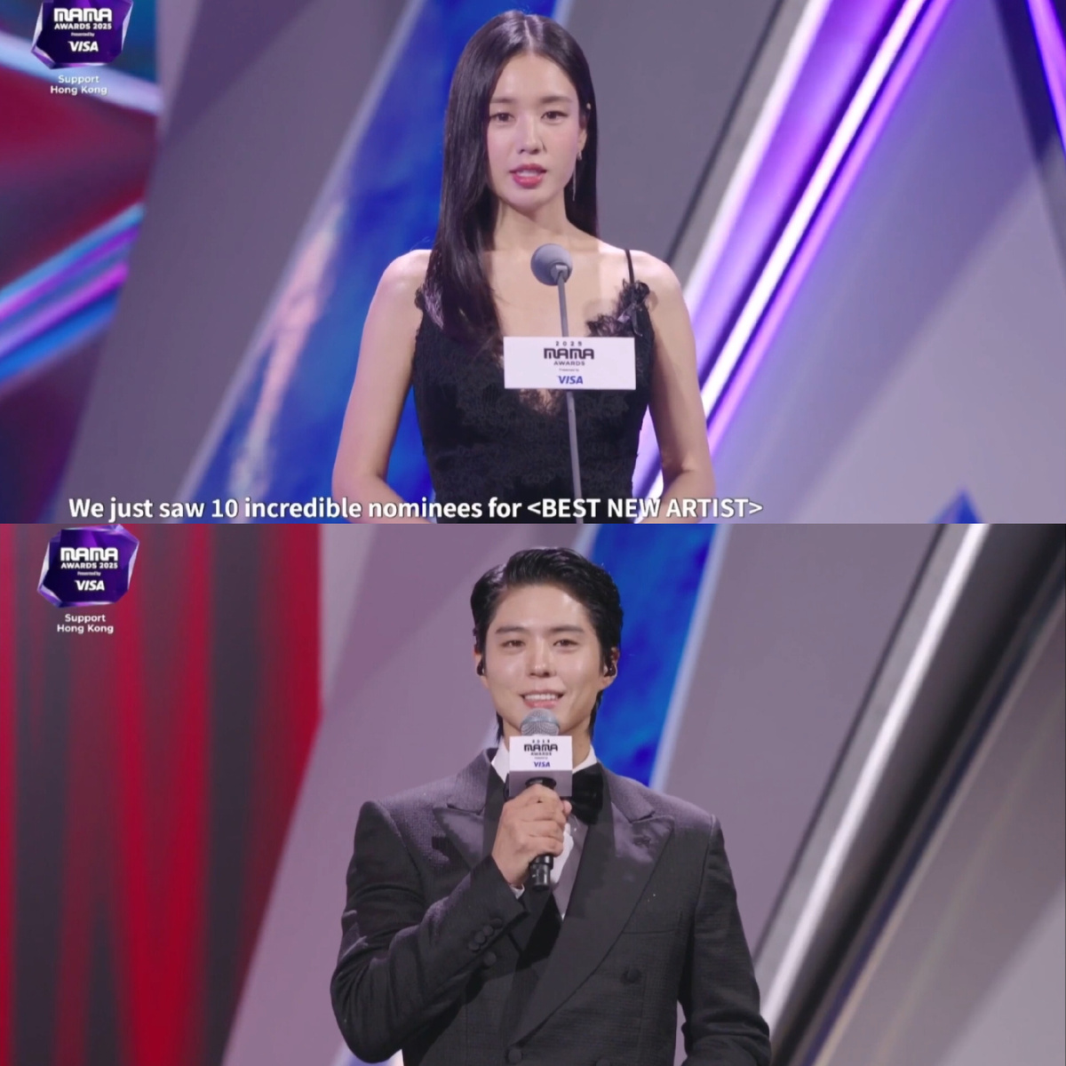 Пак Бо Гом и Ан Ын Джин на MAMA 2025