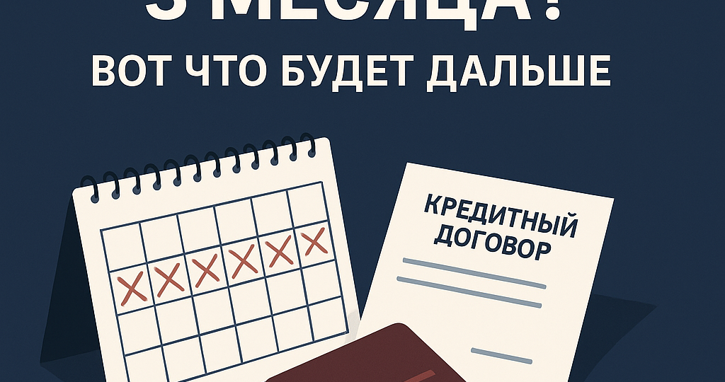 Что будет, если не платить по кредитам 3 месяца?
