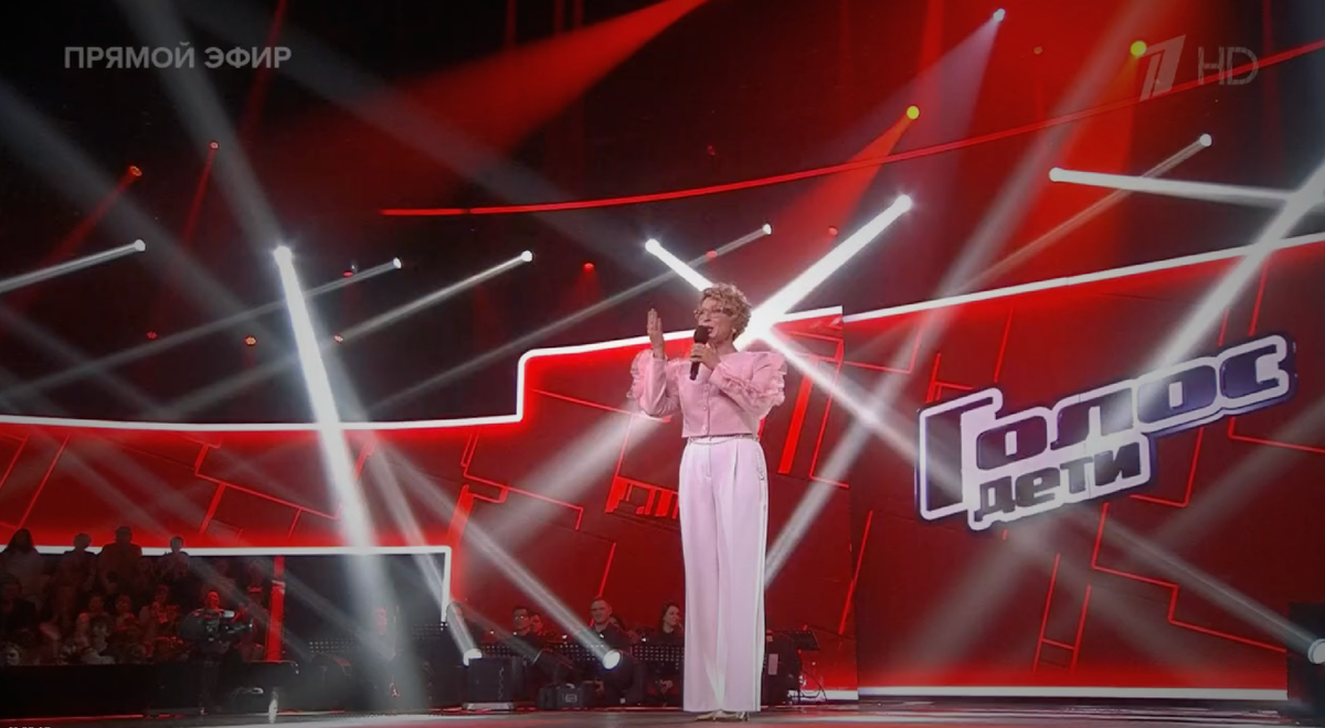 Кадр из шоу "Голос.Дети"-2025, Первый канал, 12 сезон, 28 ноября 2025 года, финал