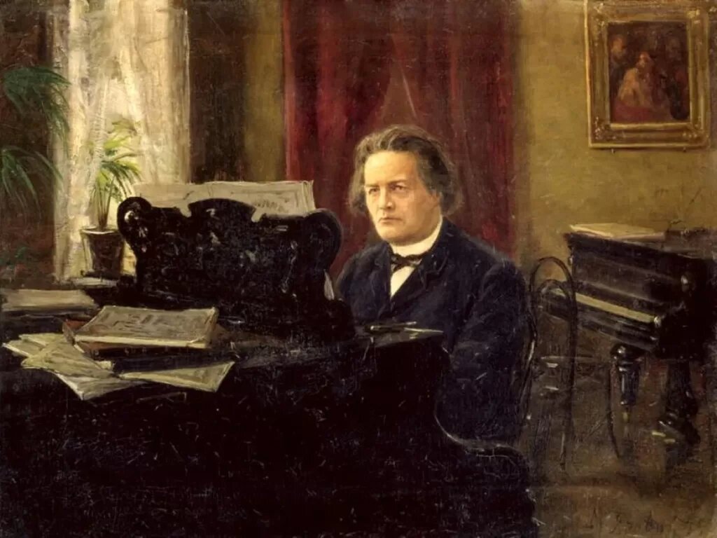 М. Яровой. «Портрет композитора Антона Рубинштейна», XIX в.