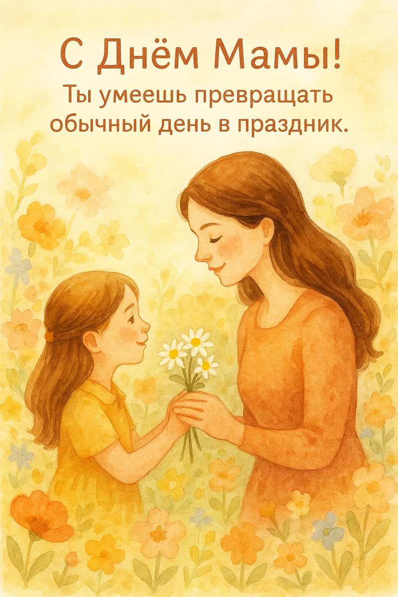 Моя праздничная открытка “С Днём Матери”