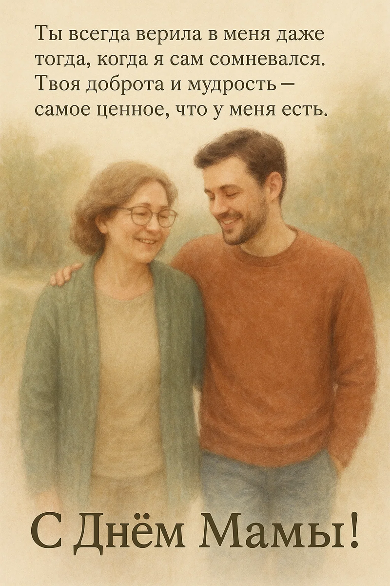 Моя праздничная открытка “С Днём Матери”