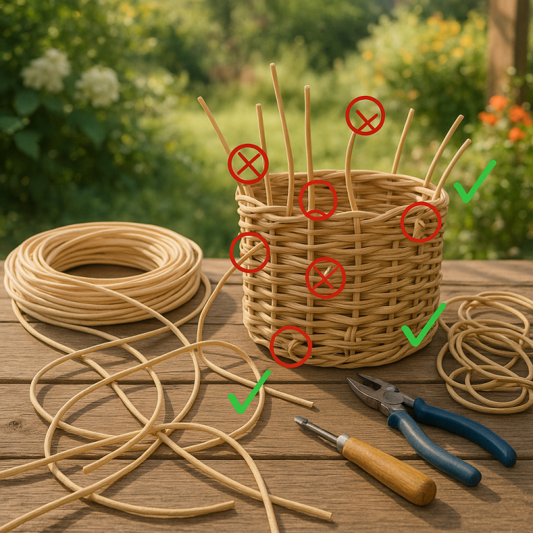    5 ошибок, которые новичок делает при плетении корзинки из ротанга: как избежать фиаско и создать шедевр своими руками Loza