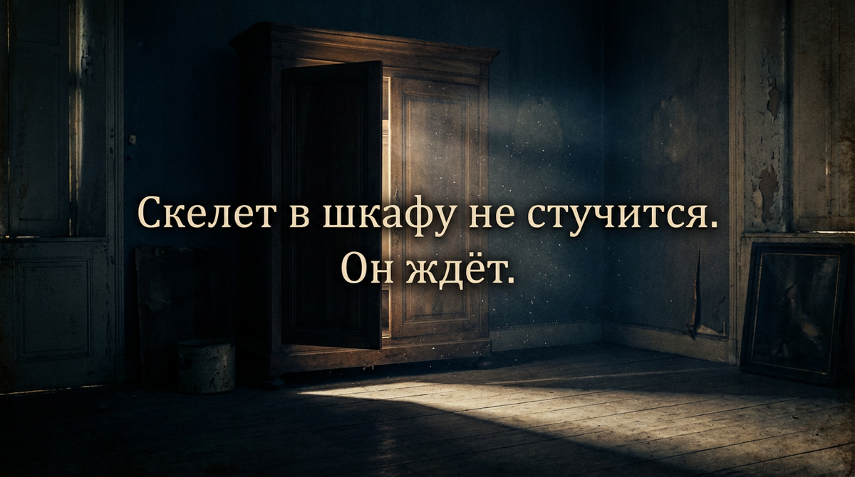 То, что мы прячем от мира, продолжает жить в темноте — и терпеливо ждёт своего часа