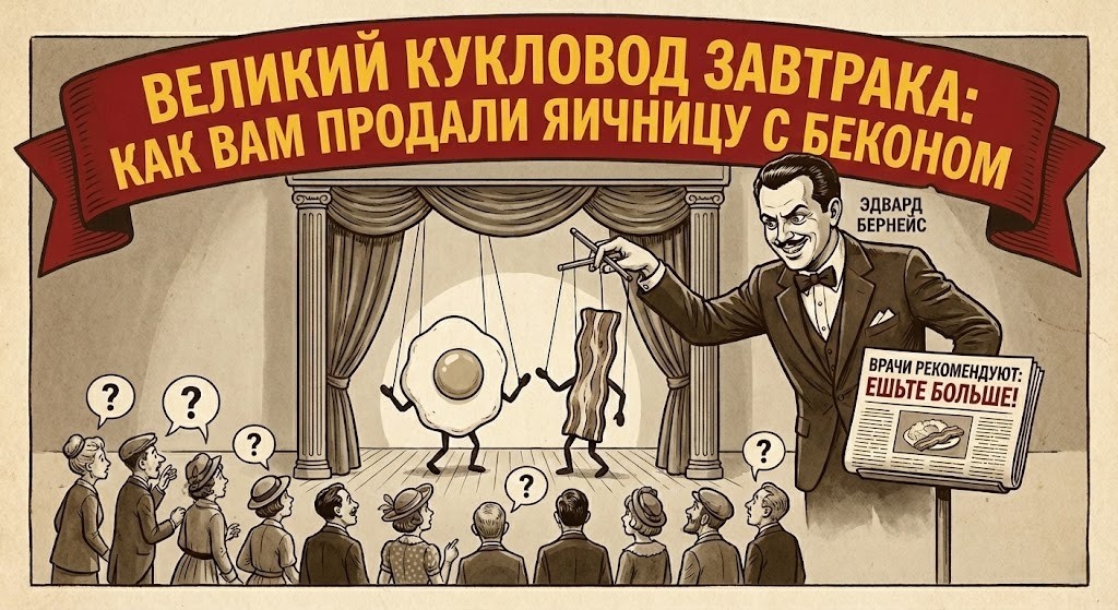 Именно так убедили миллионы американцев, что бекон полезен для здоровья.