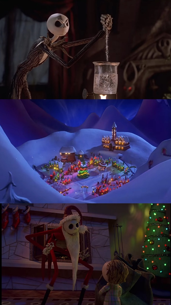 Кадры из мультфильма «Кошмар перед Рождеством»