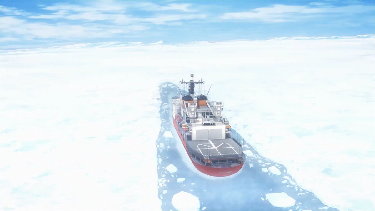 Кадр из аниме «Дальше, чем космос»   📷