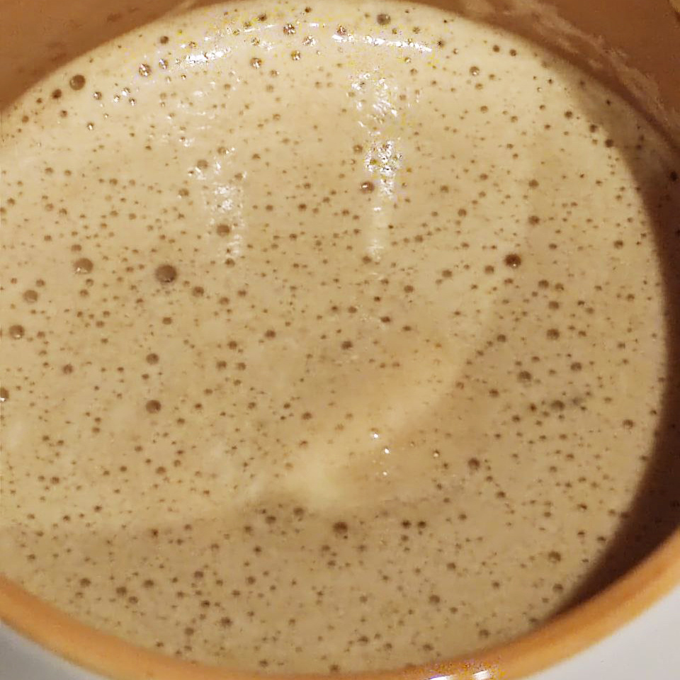 Вот пенка от того что мы делали выше, так раньше делали ( еще до капучинатора ))