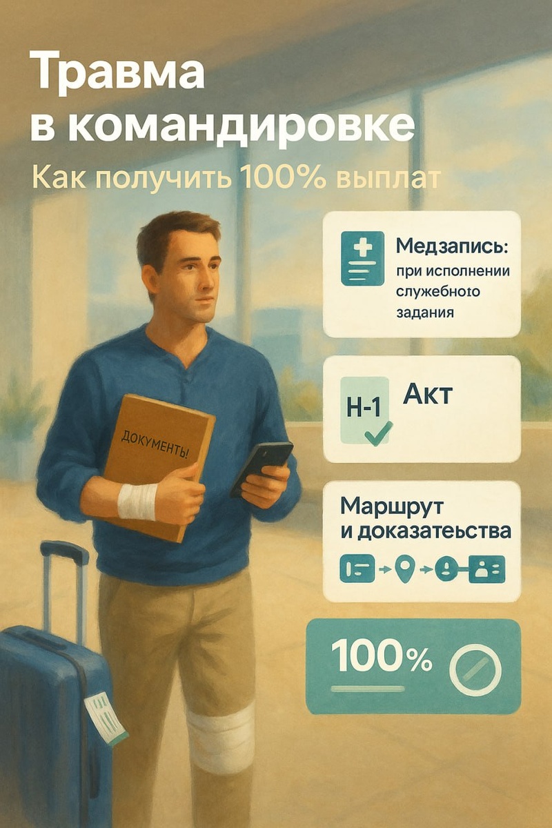 На приёме важно прямо сказать: «Травма в командировке при выполнении служебного задания»
