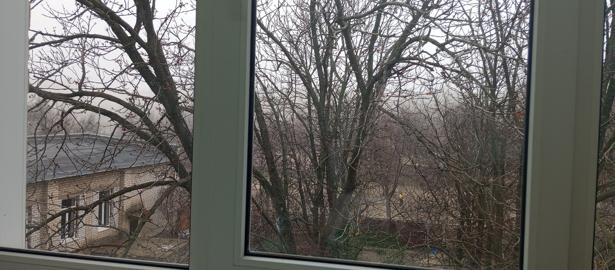 Мрачно, серо, туманно.... Самый бесячий вид из окна