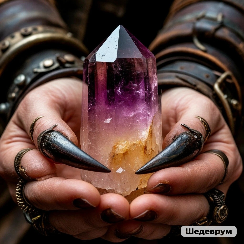 Боливианит. Он же аметрин. (Аметист соединенный природой с цитрином.)