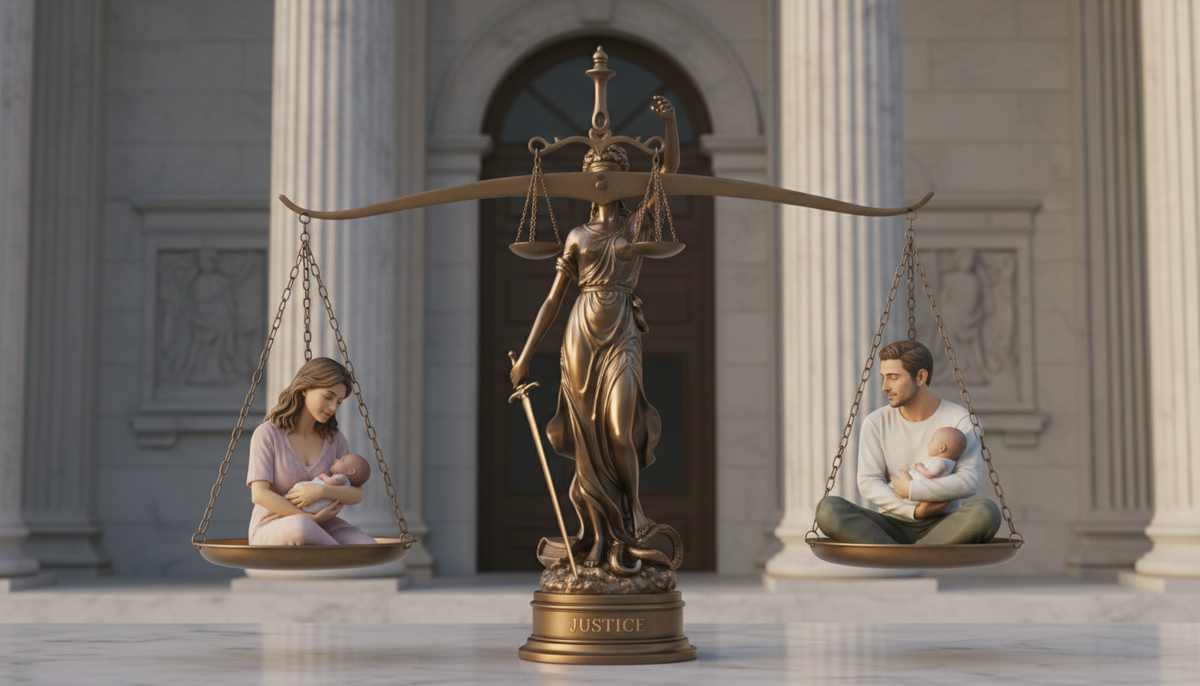 Ребенок остался с отцом