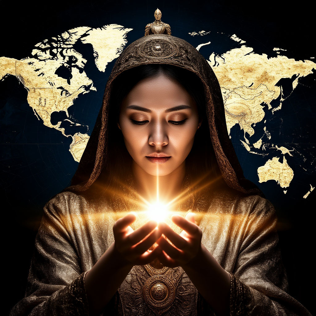 Иллюстрация "Предсказание Нового Лидера" создана сетью Шедеврум