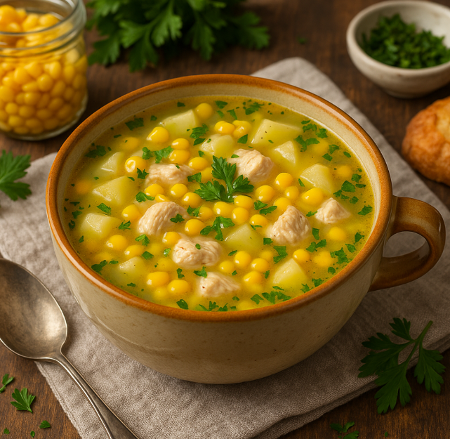 Суп с кукурузой и курицей рецепты от Дарики