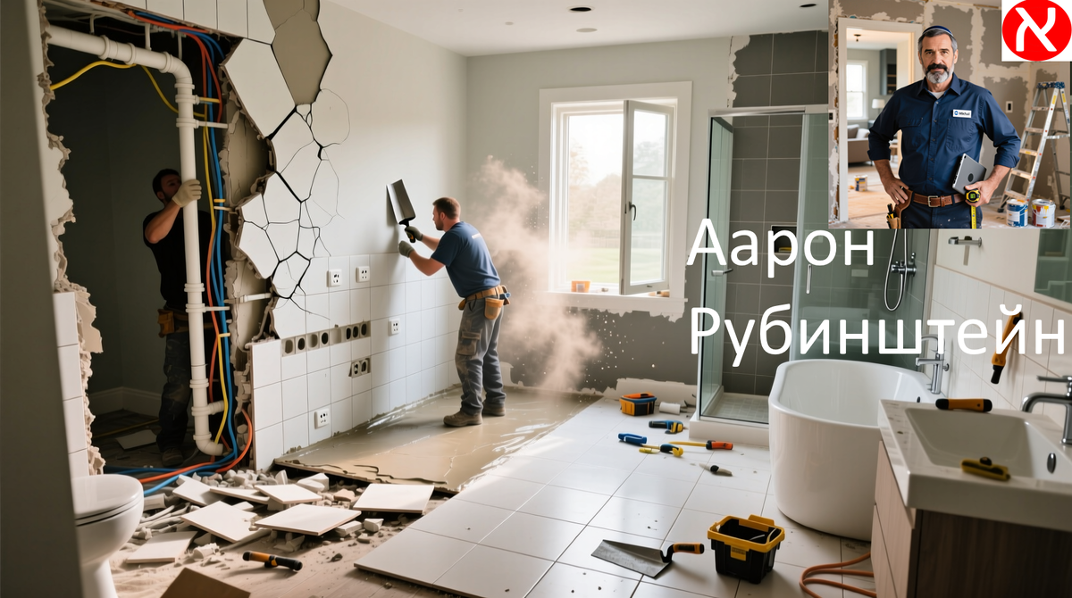 Список основных видов работ при капитальном ремонте ванной комнаты