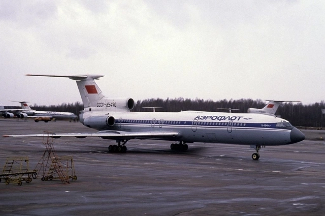 Ту-154, который в 1990 году угнали заключённые, в 2013 году отправили на металлом. Фото: ru.wikipedia.org