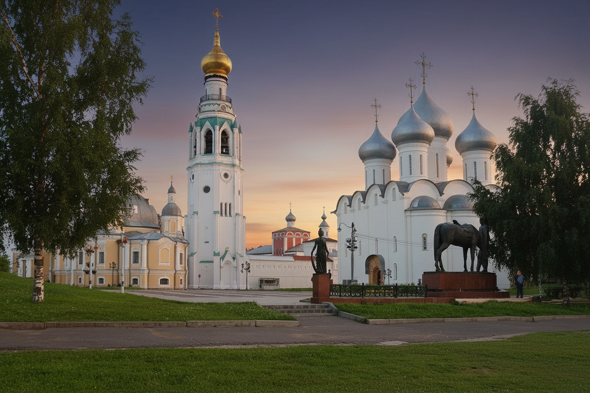 Колокольня Софийского собора Вологда.