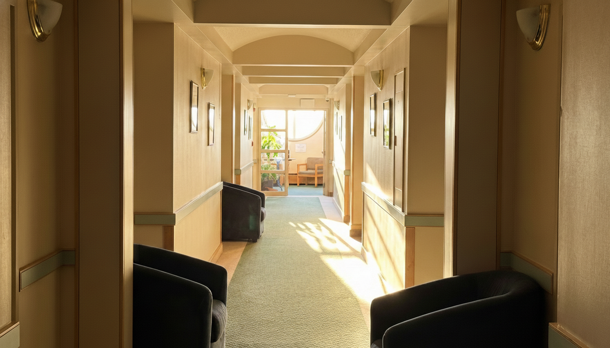 Интерьер внутри гостиницы на Чукотке