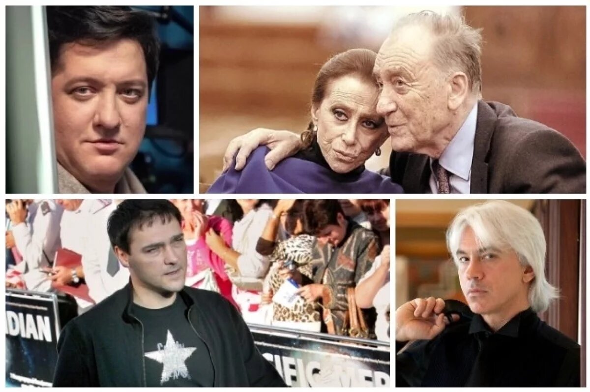    Роман Попов, Майя Плисецкая и Родион Щедрин, Юрий Шатунов, Дмитрий Хворостовский.