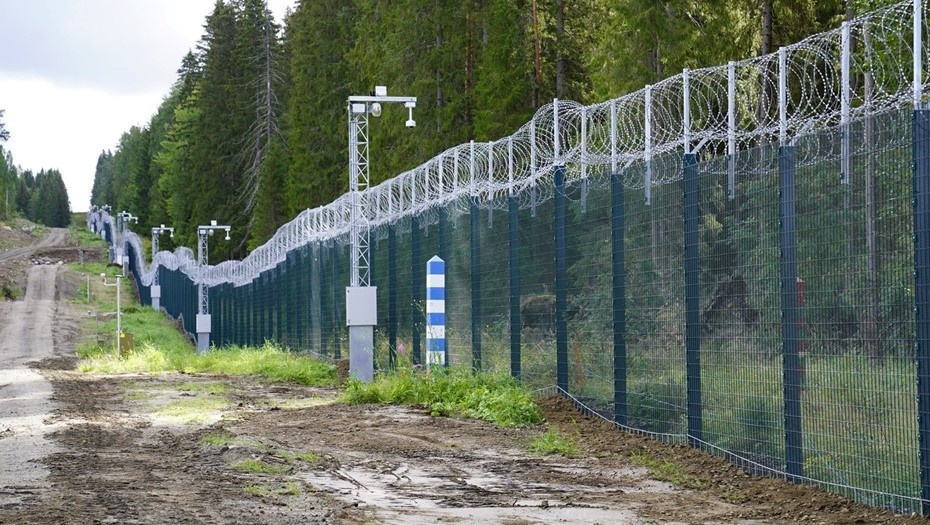 Автор фото: Погранохрана Финляндии. Забор на границе Финляндии с Россией