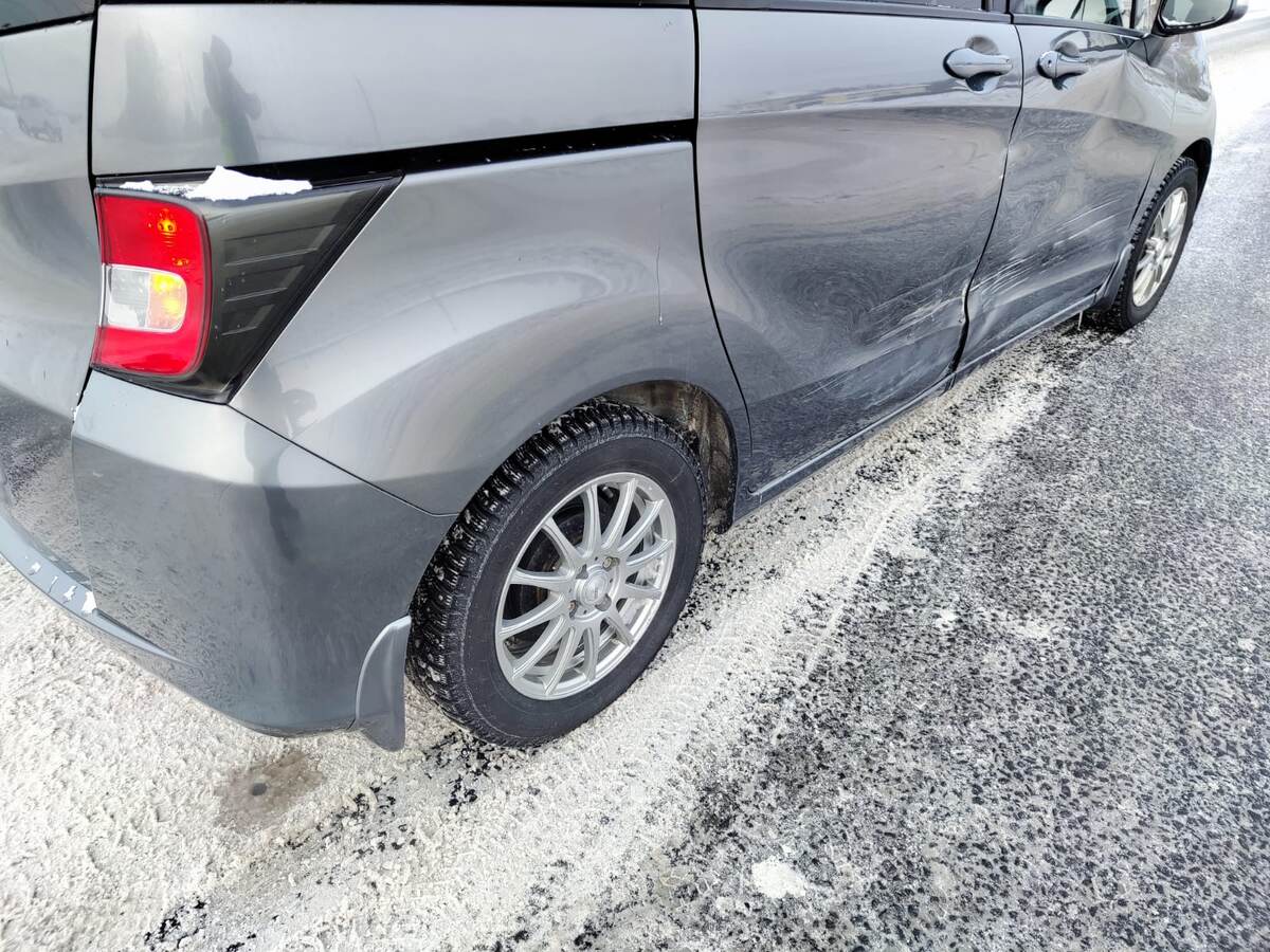 Пострадавшая Хонда (листать вправо)