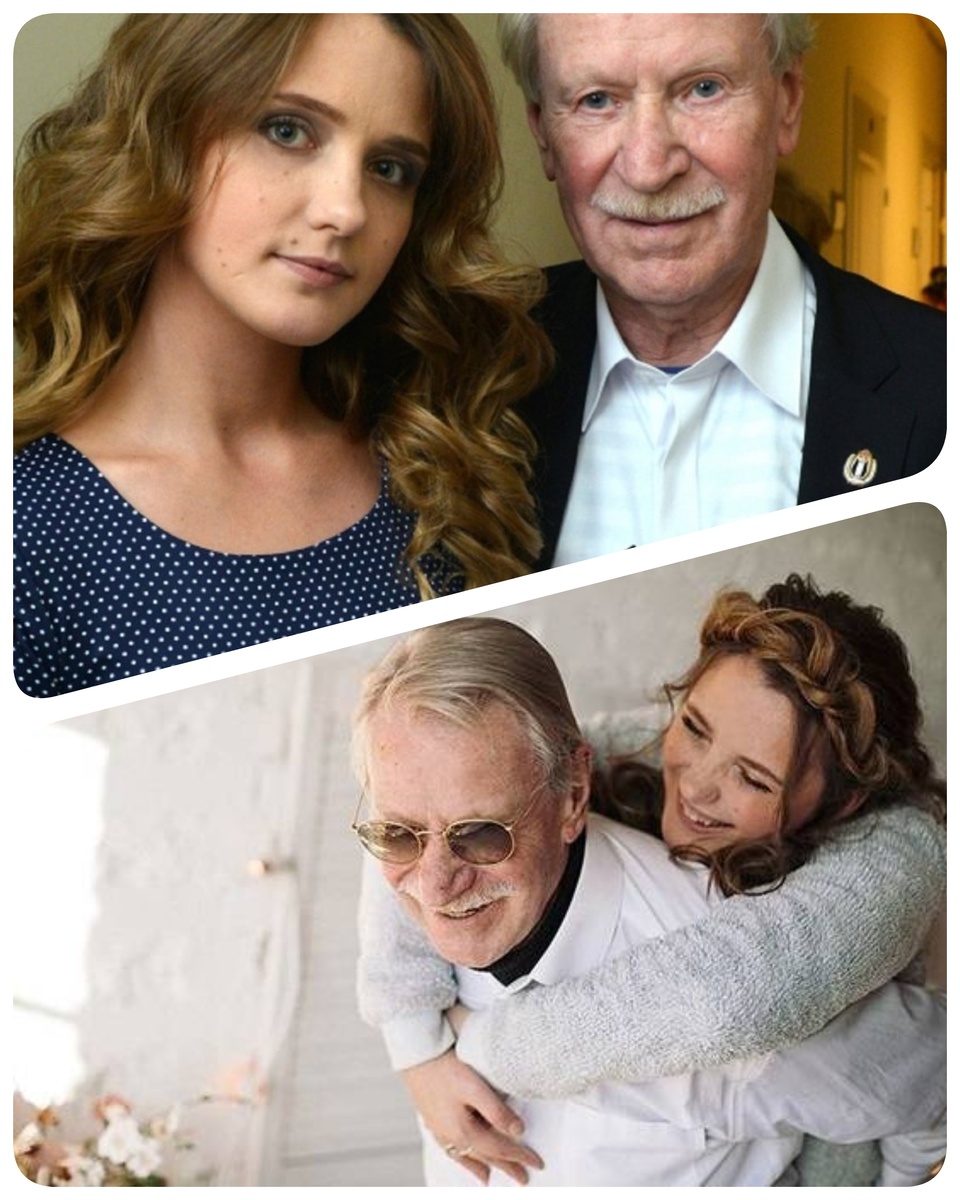 Пожилой Иван Краско и его молодая супруга