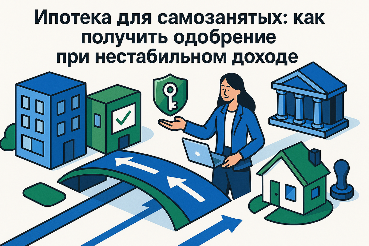    Как получить ипотеку, если у вас нестабильный доход? Юлия Сергеевна Рослякова