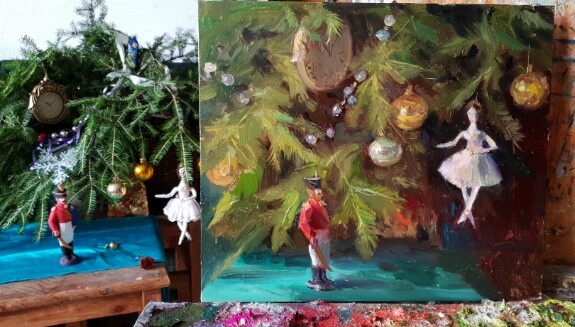 Декабрьское волшебство красок: яркие этюды, Новогодние подарки и цветовые открытия! ✨