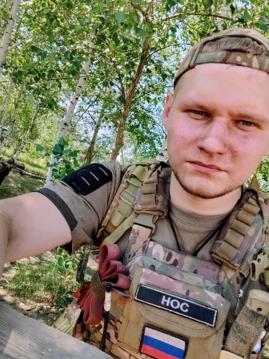 На фото сын Татьяны Вячеслав (позывной Нос)